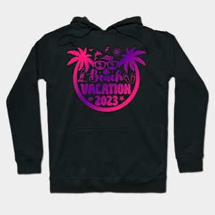 Beach Vacation 2023 Summer Vacation Beach Palm Tree Hoodie